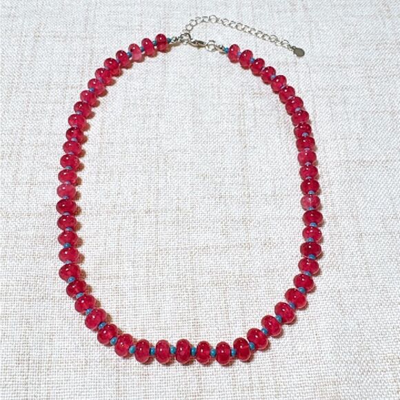 Bohemian summer beaded necklace N528 - Picture 2 of 4